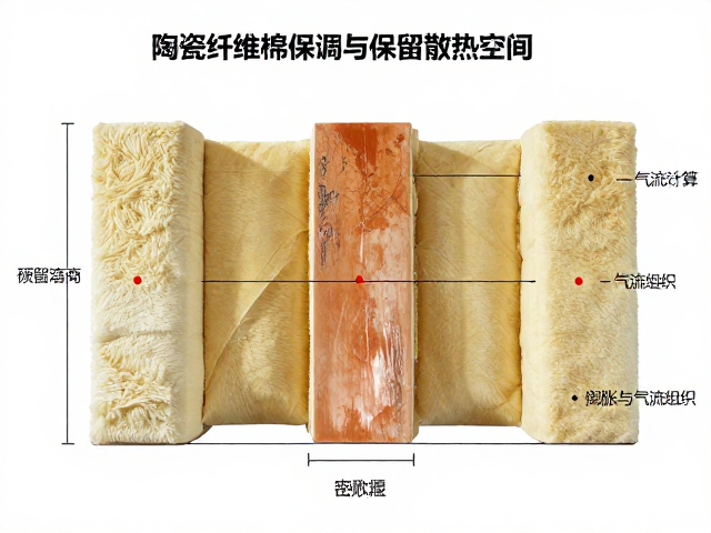 窑柱窑具安装指南，陶瓷纤维棉保温与预留散热空间计算