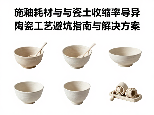 施釉耗材与瓷土收缩率各异？陶瓷工艺避坑指南与解决方案