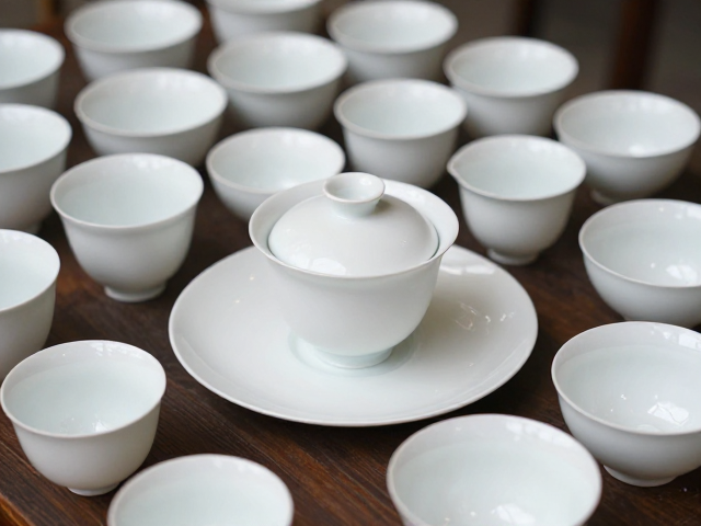 柴烧窑变溢价揭秘，白釉成品茶席器具的收藏逻辑