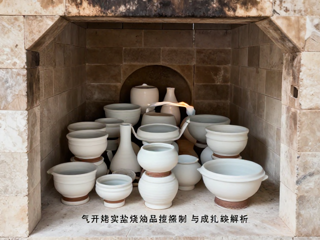 气窑烧制盐烧成品指南，釉烧温度控制与成品表现解析