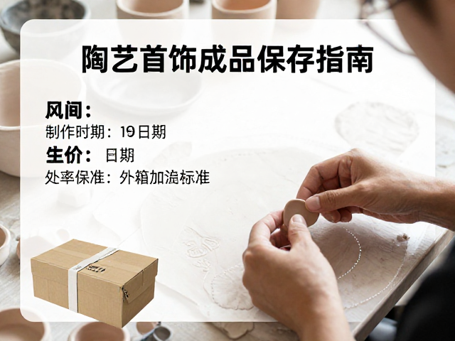 陶艺首饰成品保存指南，标注制作日期与外箱加固技巧