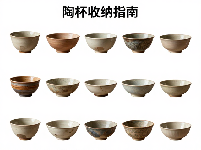 陶杯陶碗收纳指南，展陈摆放与霉斑检查技巧
