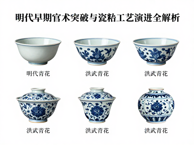 明代陶瓷发展，釉下彩技术突破与瓷胎工艺演进全解析