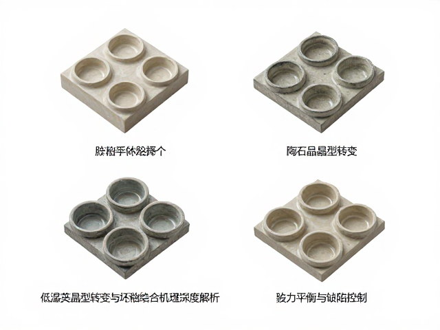 低温陶石英晶型转变与坯釉结合机理深度解析