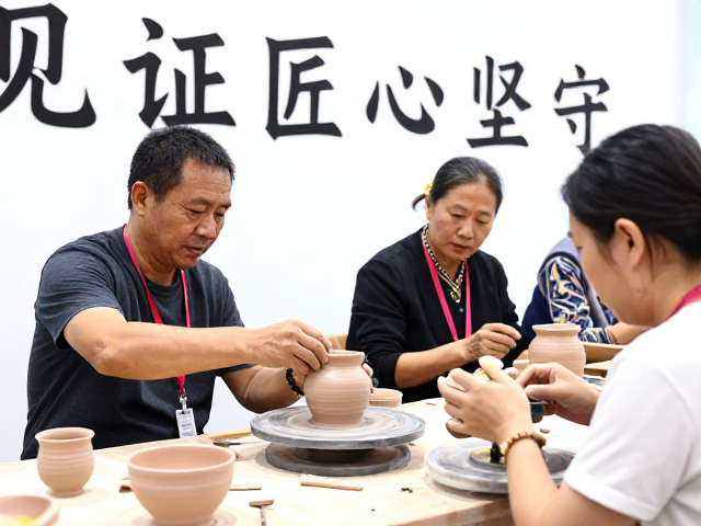 非遗陶艺传承，民俗人物亮相非遗展览，见证匠心坚守