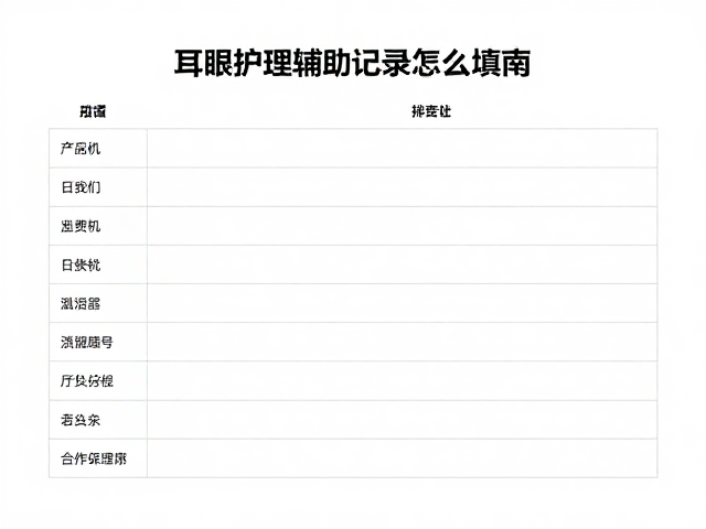 耳眼护理中的辅助卫生协同