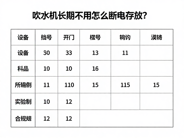 设备编号体系构建与档案记录