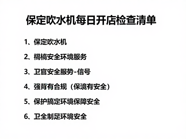 电气安全与环境合规检查