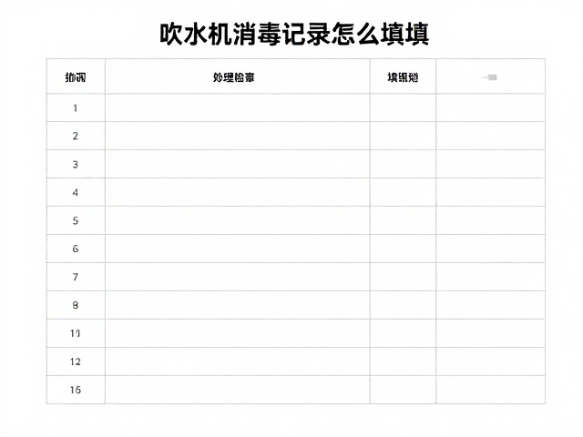 标准消毒流程与记录填写规范