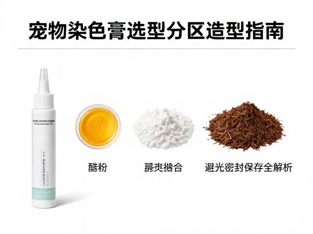 宠物染色膏的核心成分与安全性筛选