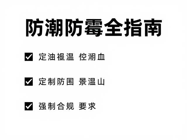 温湿度控制与定期评估，防潮防霉全指南