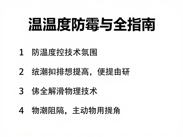 温湿度控制与定期评估，防潮防霉全指南