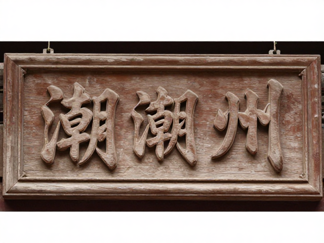 潮州木雕匾额平刀技法详解,传统工艺与雕刻技巧解析