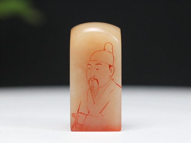 虫鱼水族文人肖像阳文印章，高颜值桌面摆件与SEO流量灵感指南