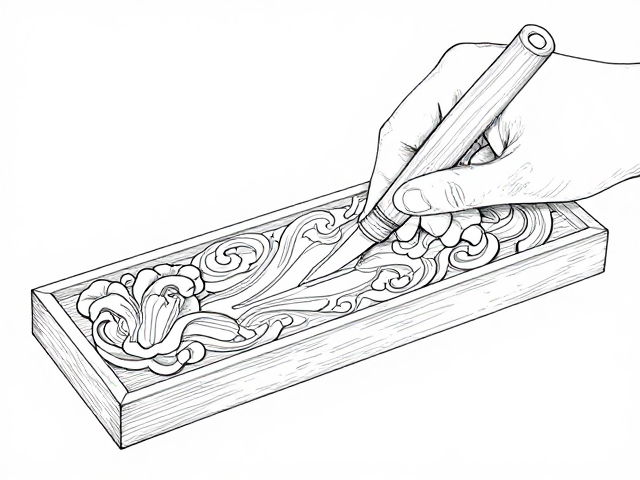 白描起稿雷纹,硬木精雕技法与审美解析
