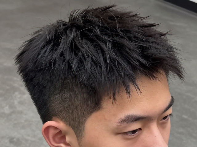 毛发丝刻,粗修轮廓,刀痕含蓄,男士发型设计的高级美学逻辑
