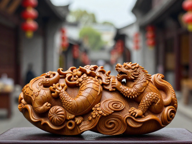金陵濮仲谦黄杨木雕，以虚衬实，尽显精巧圆润之美