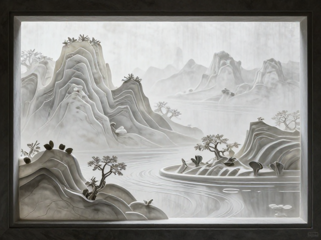 透雕打磨石打造山水景观,3大技巧让庭院更有意境