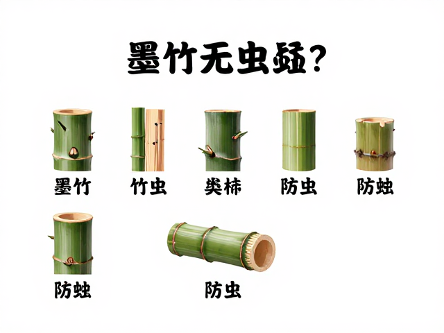墨竹无虫蛀吗?详解竹材分类与防蛀干货