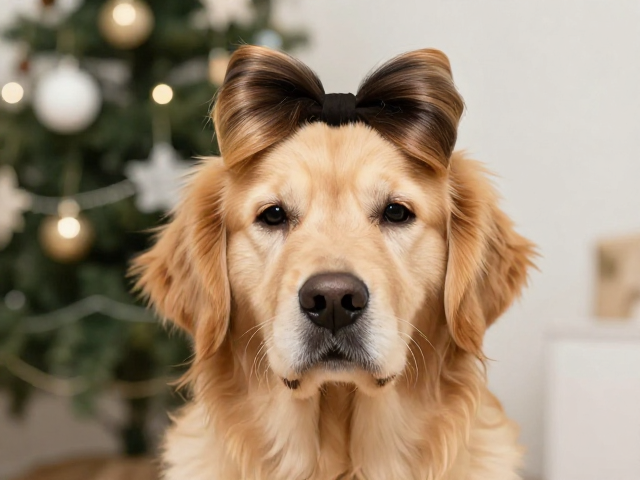 金毛犬萌趣入镜