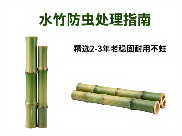 水竹防虫处理指南,精选2-3年老竹,稳固耐用不蛀
