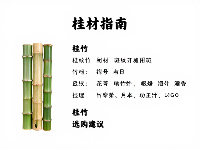 桂竹与斑纹竹分类详解，竹材鉴别指南与选购建议