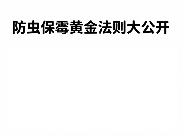 防虫防霉延缓老化褪色,家居保养黄金法则大公开