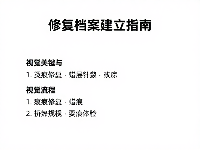 烫痕修复与蜡层养护,修复档案建立指南