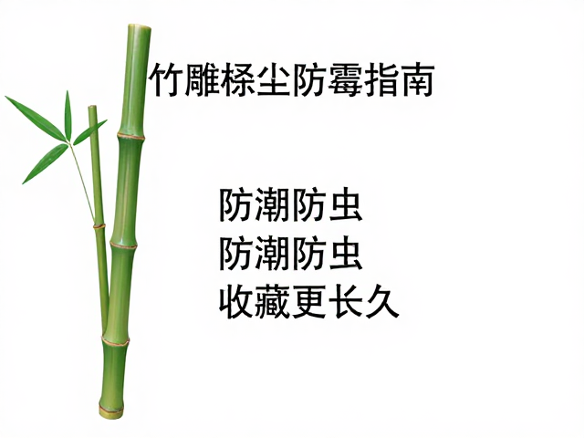 竹雕除尘防霉指南,防潮防虫让收藏更长久