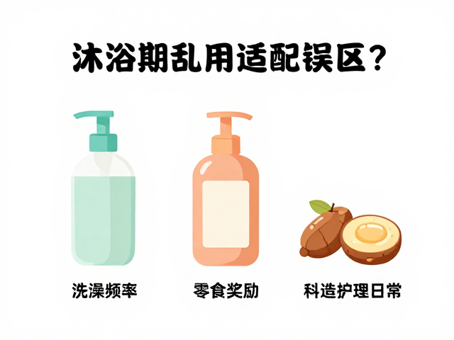 沐浴产品乱用适配误区?记录洗澡频率,零食奖励,打造科学护理日常
