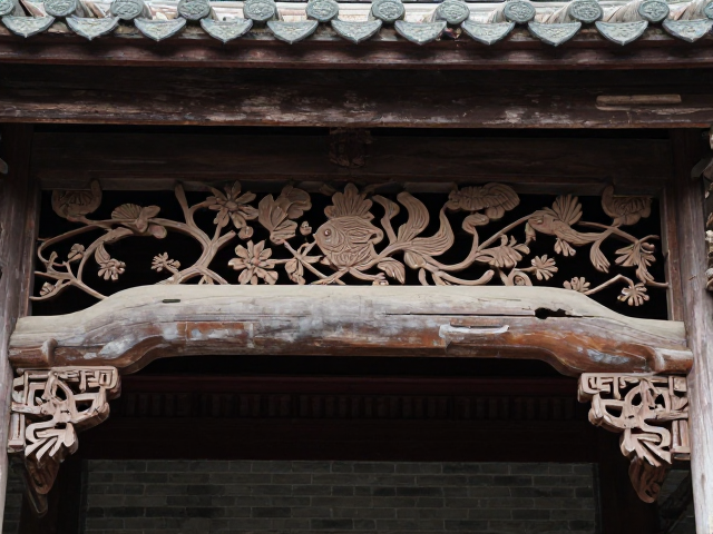 福建木雕打造祠堂庙宇花鸟鱼虫装饰,古朴雅致吸睛