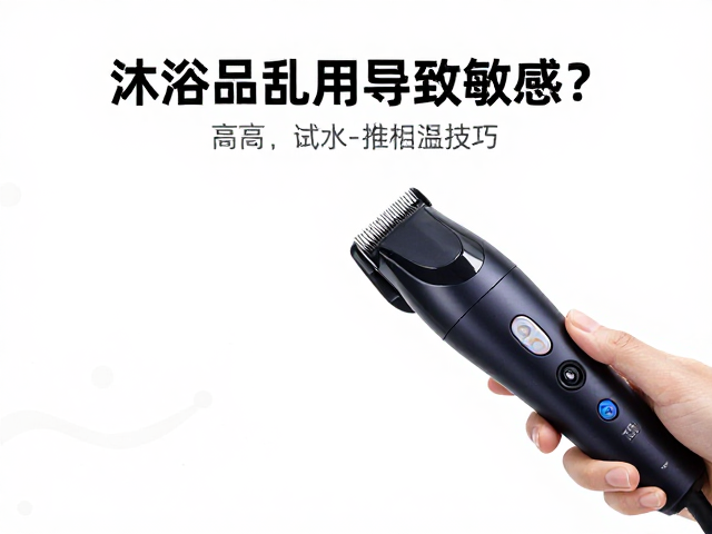 沐浴产品乱用导致敏感?电推剪安全指南及试水温技巧