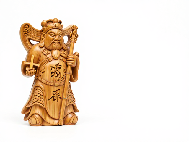毛竹雕刻门神，书法竹雕的艺术魅力与收藏价值
