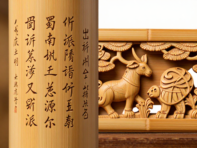蜀南竹雕与浙派竹雕对比,融合诗文书法的非遗匠心