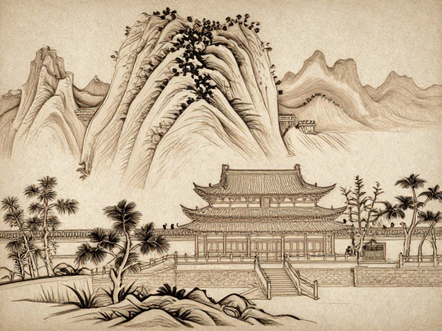 支慈庵阴刻山水楼阁,古法刀工下的意境美学赏析