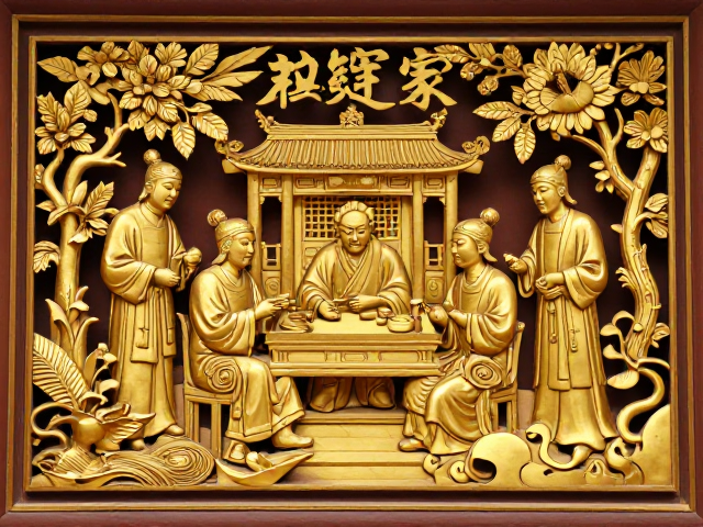 潮州木雕金漆辉煌,耕读传家,取材自然的艺术之美