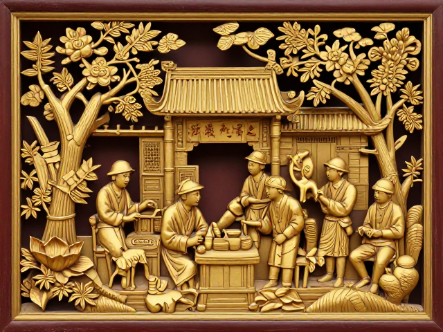 潮州木雕金漆辉煌,耕读传家,取材自然的艺术之美