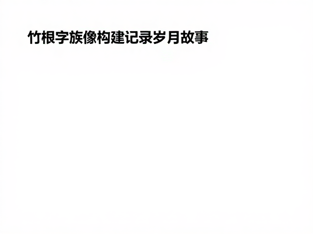 竹根家族传承,如何用数字影像记录岁月故事