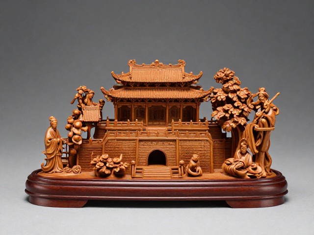 黄杨木雕名家赏析,层次空间清晰,虚实相生尽显艺术魅力