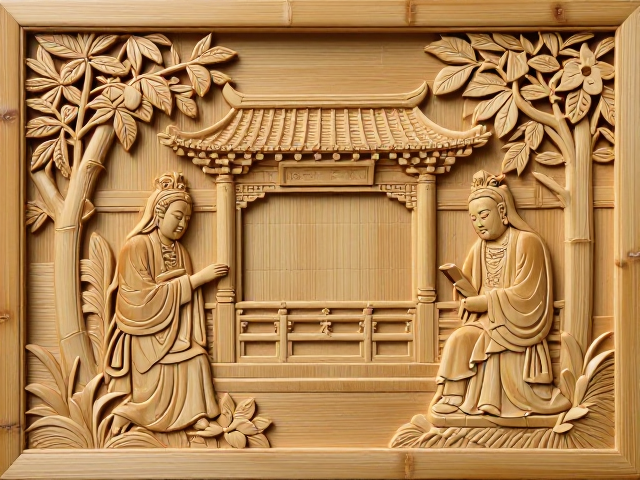 非遗名录竹木雕刻工坊,精湛浮雕技艺与匠心传承之美