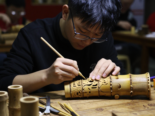 竹根雕刻技艺大赛,探秘非遗神话传说与匠心传承