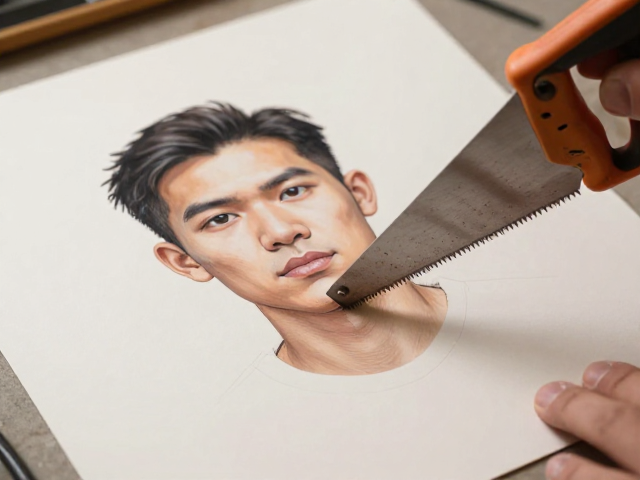 告别毛糙!手锯制作人物肖像的修边技巧,让作品更逼真