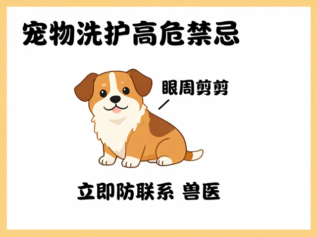 宠物洗护高危禁忌，眼周修剪防戳伤，异常立即联系兽医