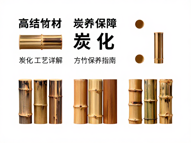 方竹拼接竹材炭化工艺详解,高颜值竹材选购与保养指南