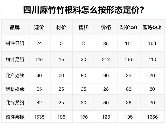 四川麻竹竹根料怎么按形态定价?2024最新竹材价格参考