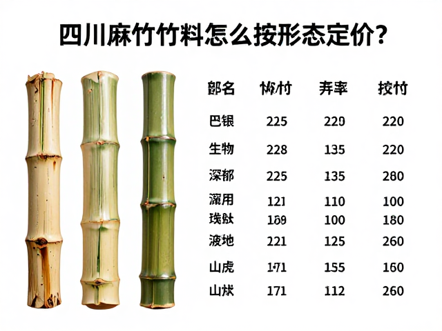 四川麻竹竹根料怎么按形态定价?2024最新竹材价格参考