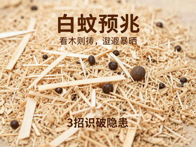 白蚁预兆,看木屑粉末、控湿度避暴晒,3招识破隐患
