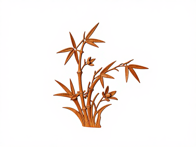 花梨木梅兰竹菊线刻工艺解析,传统木雕的艺术魅力