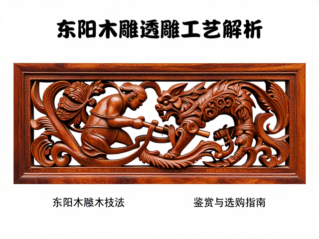 东阳木雕酸枝木透雕工艺解析，鉴赏与选购指南