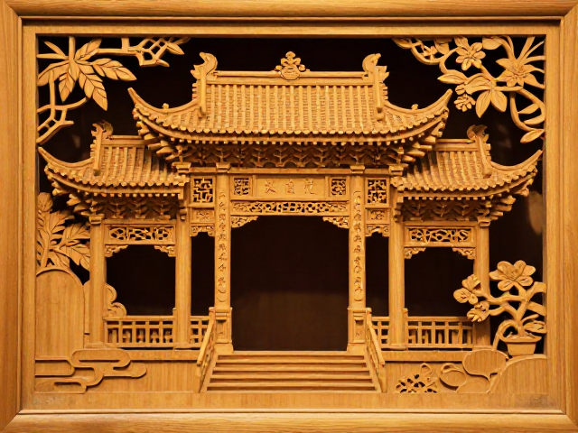 乐清黄杨木雕看镂空通透度,传承传统建筑装饰美学